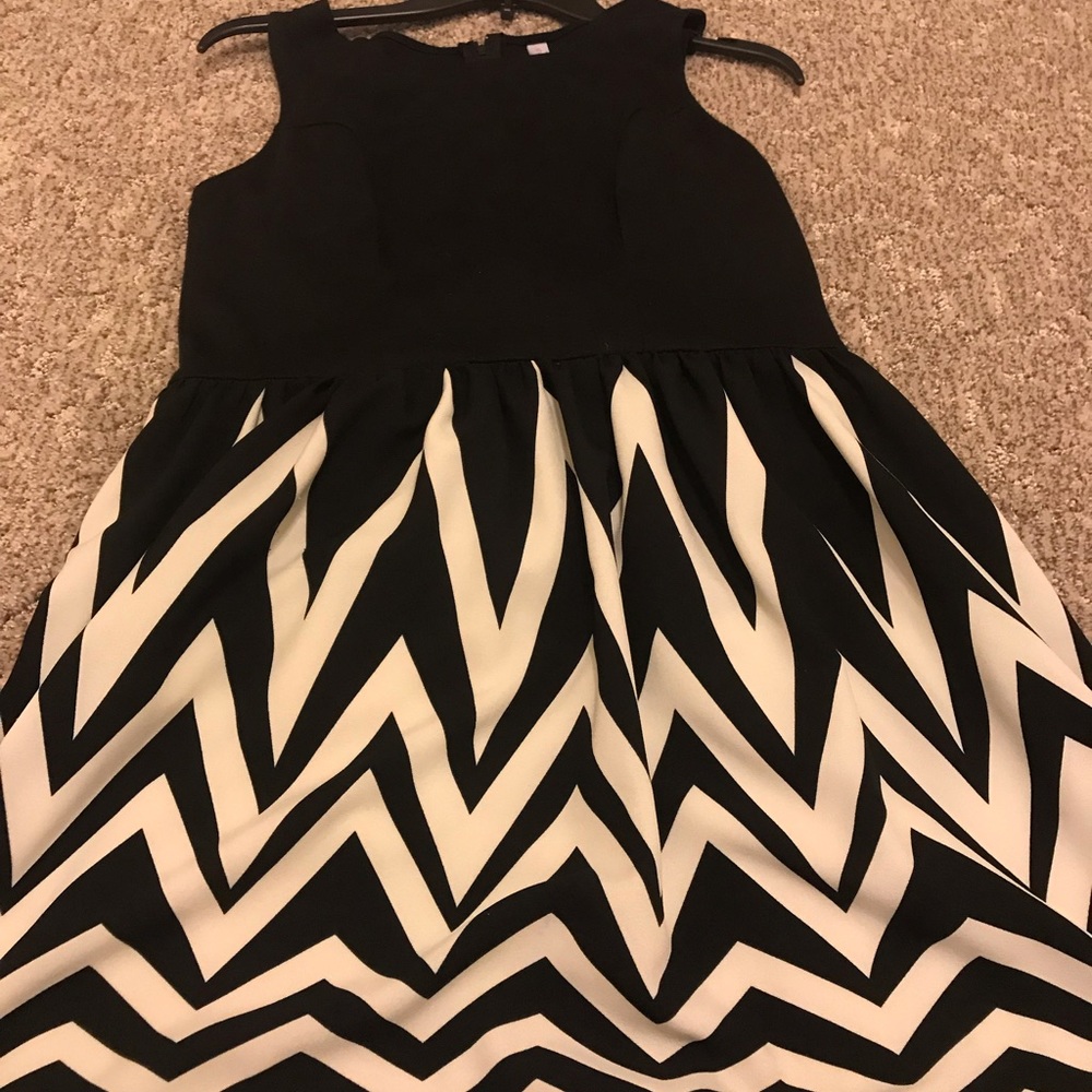 Black & White Chevron Target Dress